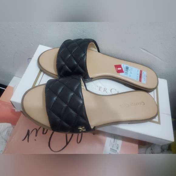 Charter Club Saffiee Quilted Sandals, - Picture 2 of 5